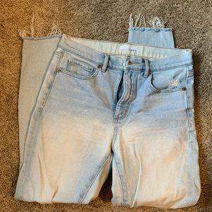 The LOFT ripped light wash jeans